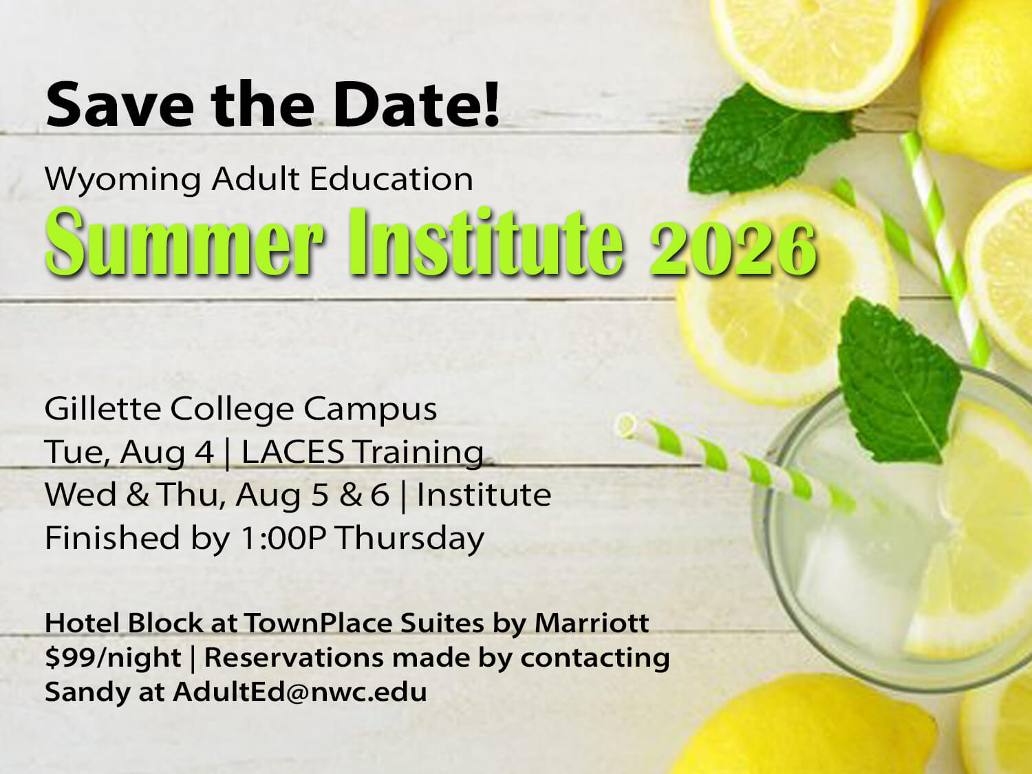 Save the Date